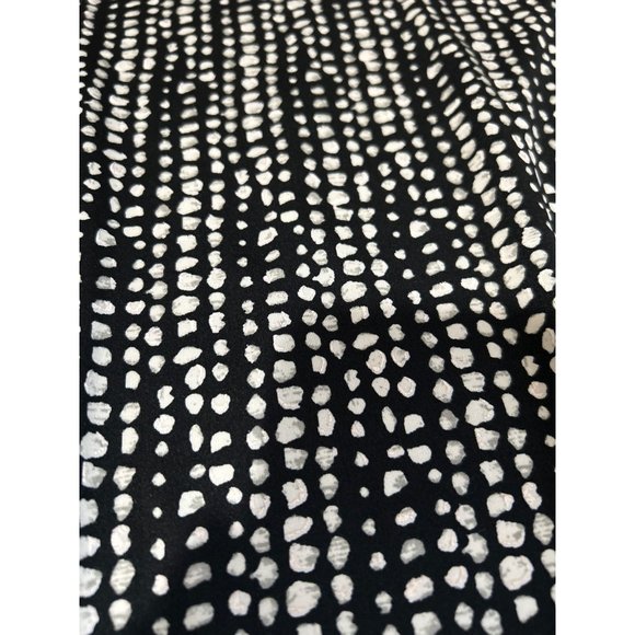 Apt. 9 Black & White Print Dress With Roll Tab Sleeves And Pockets, Size Medium - Picture 8 of 8